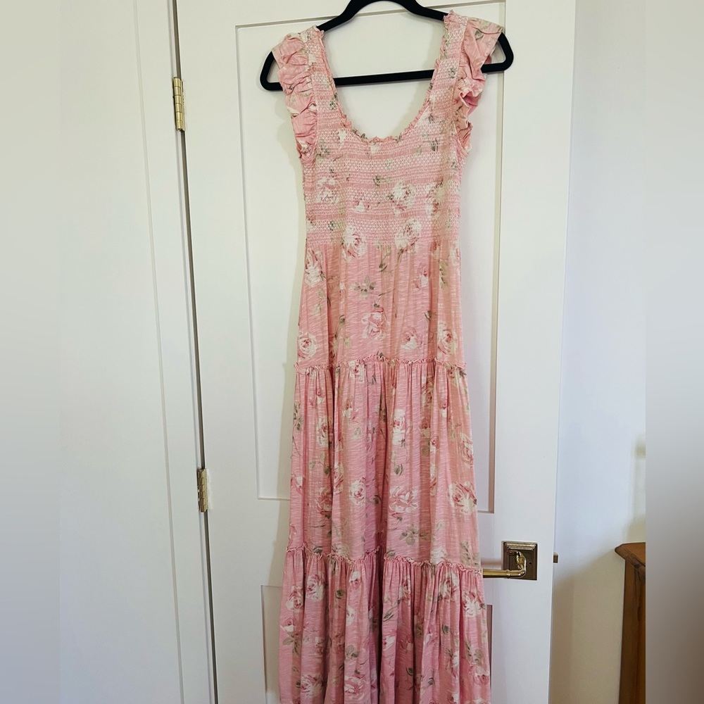 Love Shack Fancy Chessie Floral Maxi Dress